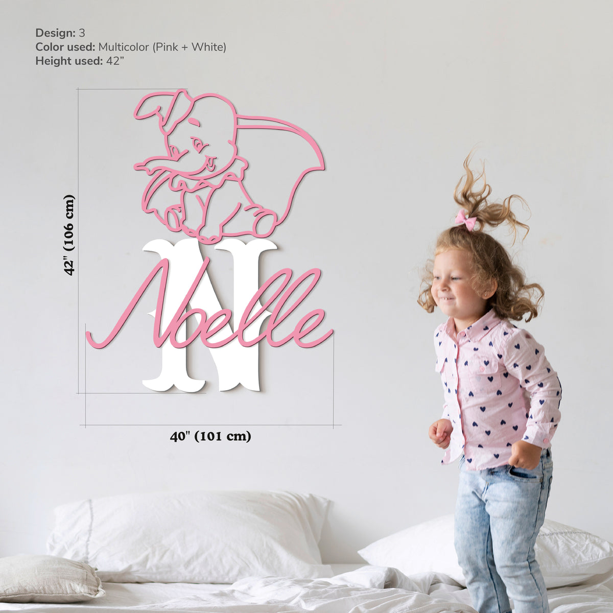 Buy Dumbo inspired Personalized initial name signs online