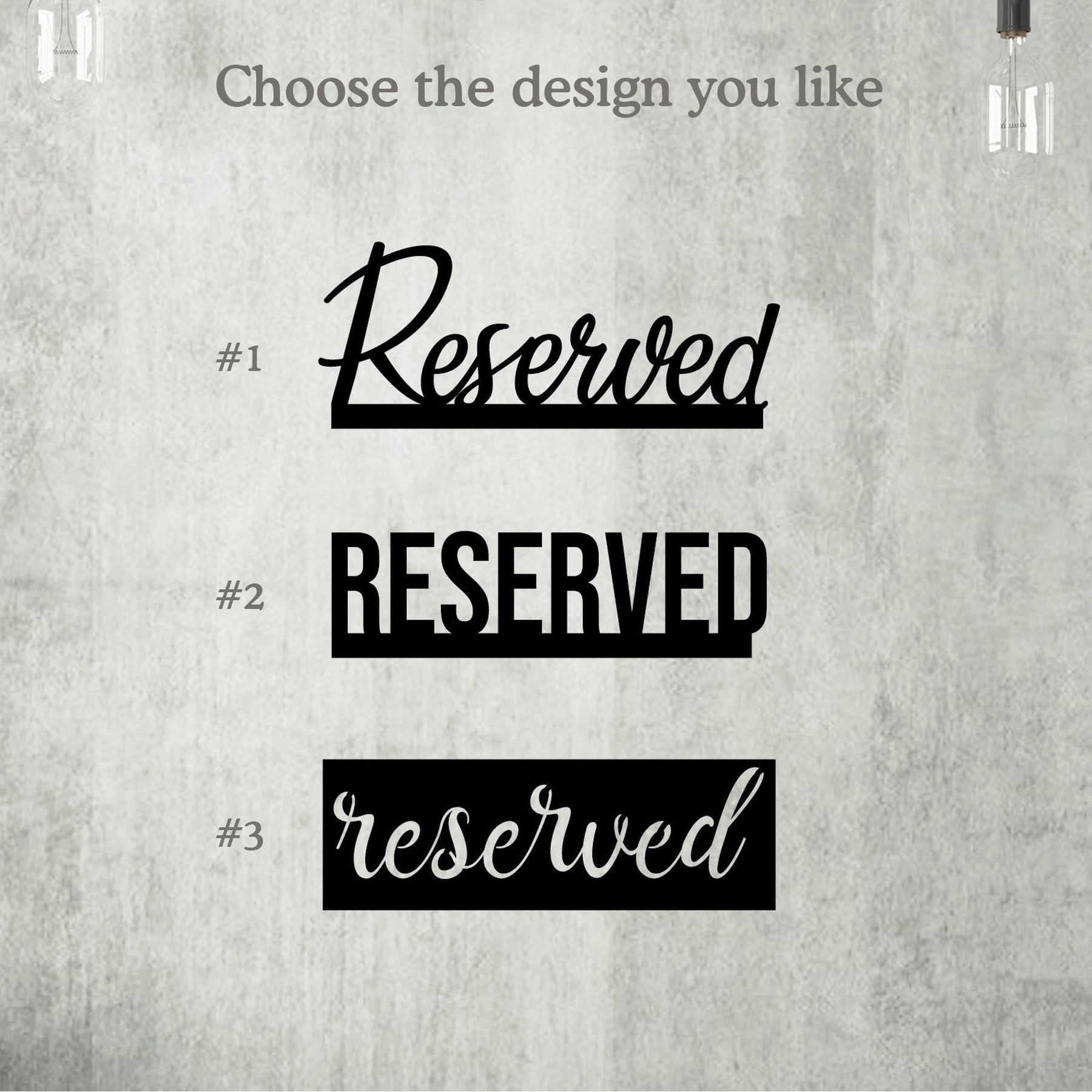 Reserved. Message Buy Reserved sign online